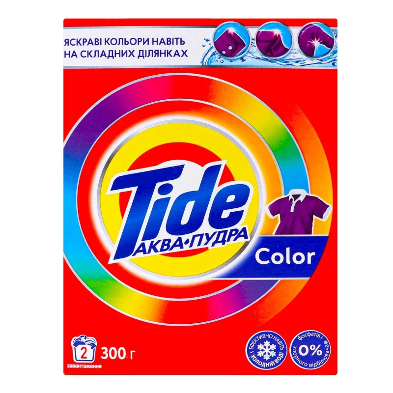 Пральний порошок Color Аква-Пудра Tide, 300 г