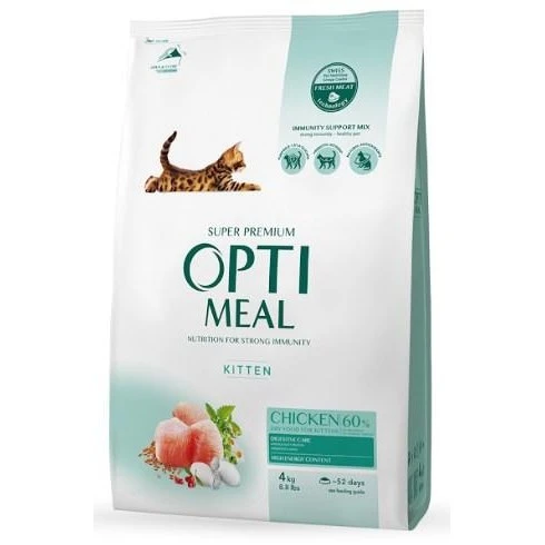 Корм сухий для кошенят Kitten Курка Optimeal