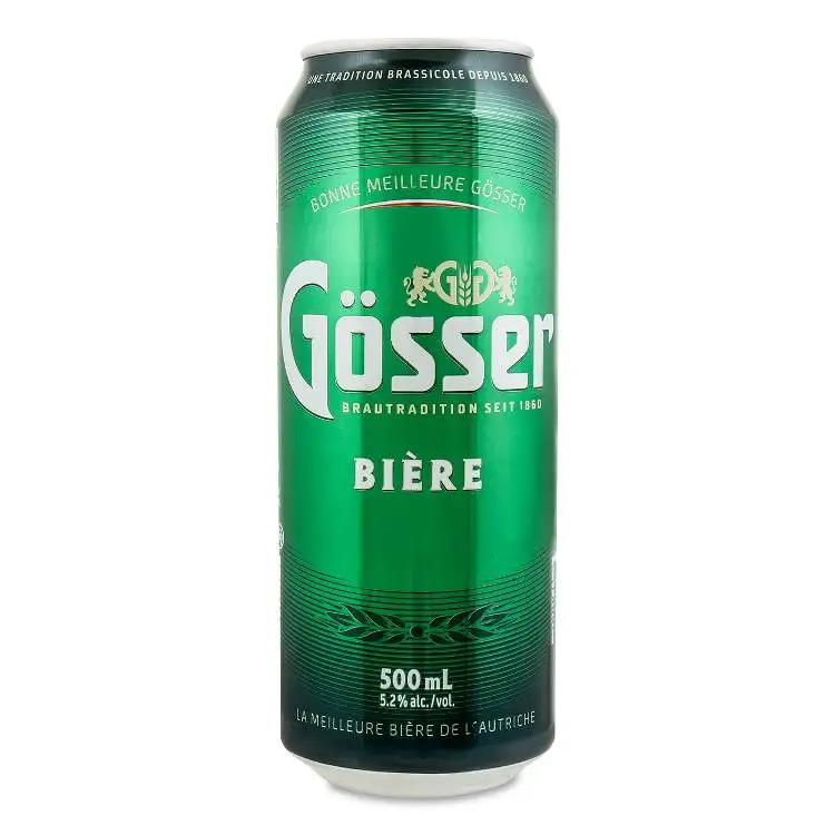 Пиво світле ж/б Gosser, 0.5 л