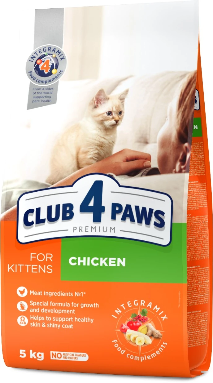 Корм сухий для котів з куркою Premium Club 4 Paws