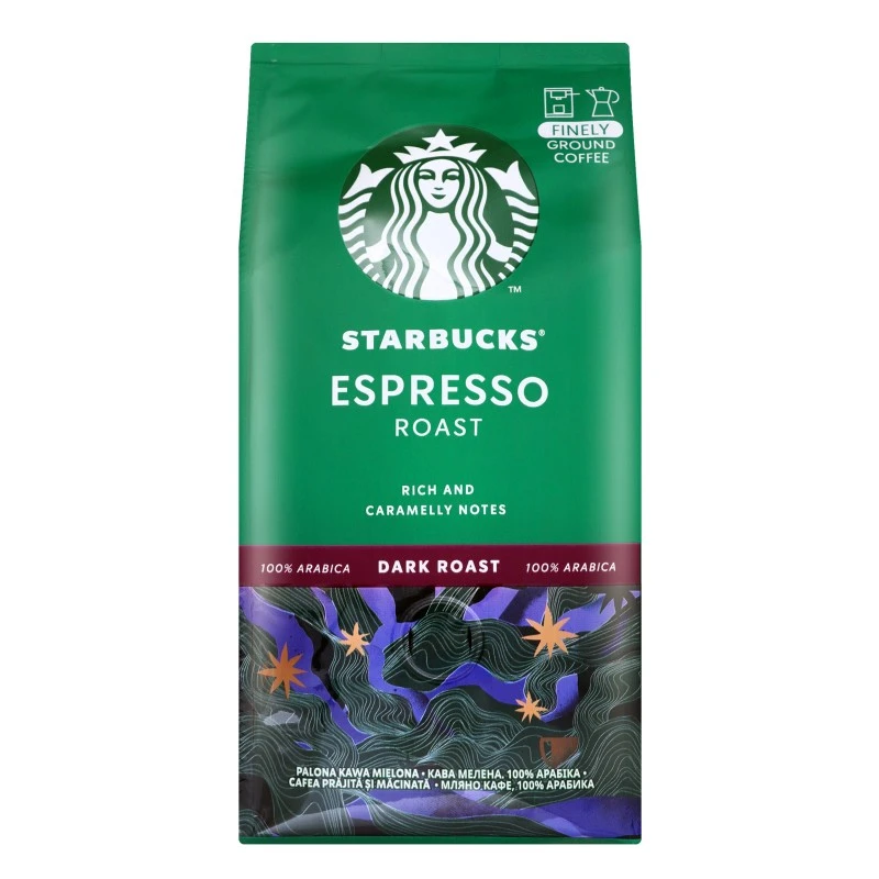 Кава мелена Espresso roast Starbucks, 200 г