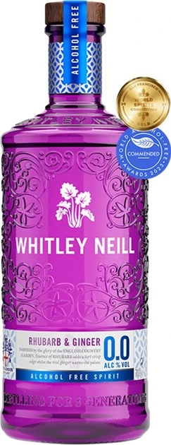 Напій безалкогольний Джин Rhubarb &amp; Ginger Whitley Neill, 0.7 л