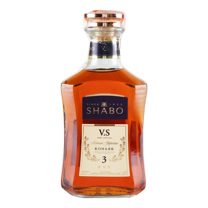 Коньяк 3 зірки VS Shabo, 0.375 л