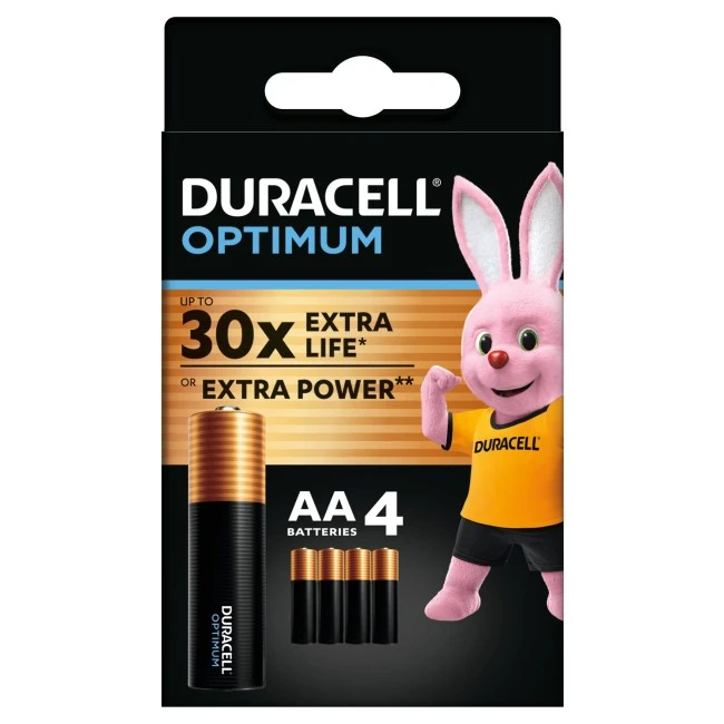 Батарейки AA MX1500 Optimum Duracell, 4 шт