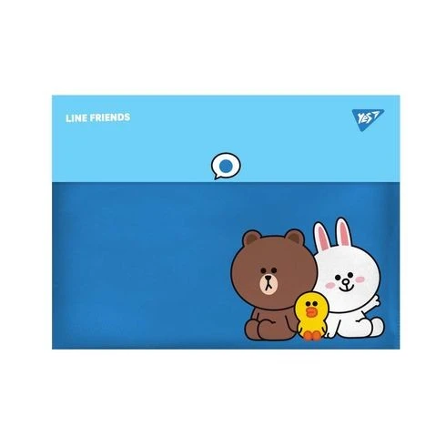 Папка на кнопці А4 Line Friends 492080 Yes, шт