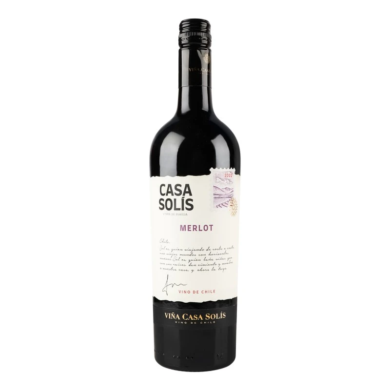 Вино червоне сухе Merlot Casa Solis, 0.75 л