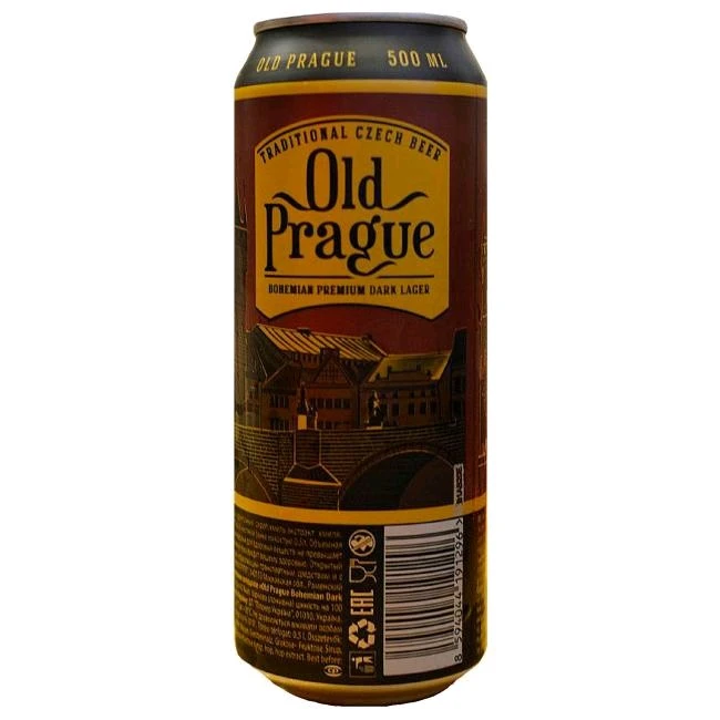 Пиво темне Old Prague dark lager, 0.5 л з/б