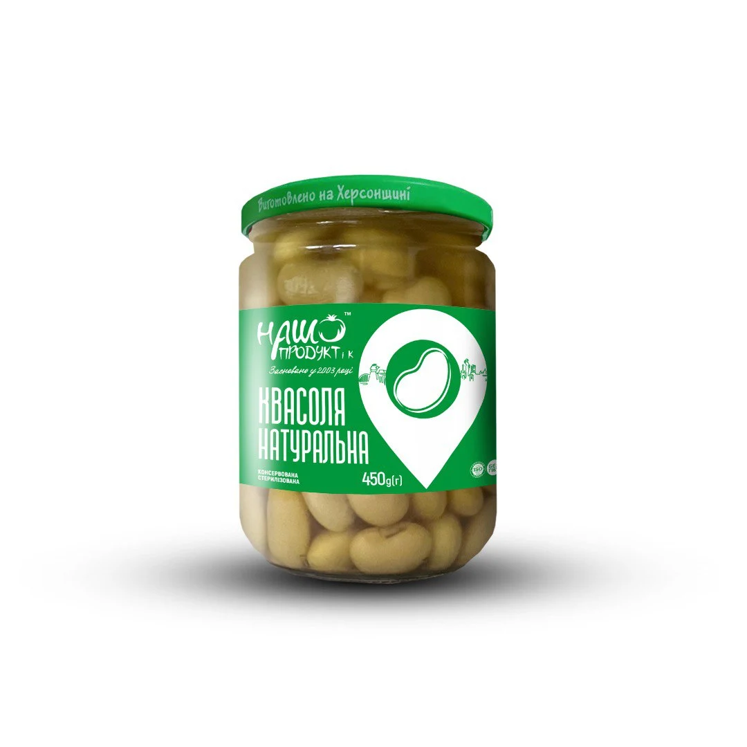 Квасоля в бiлому соусi Наш продукт і К, 450г