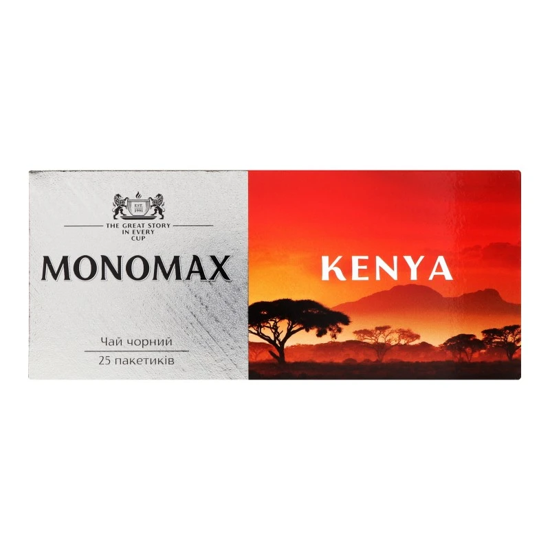 Чай пакетований чорний Kenya Monomax, 25 шт/уп.
