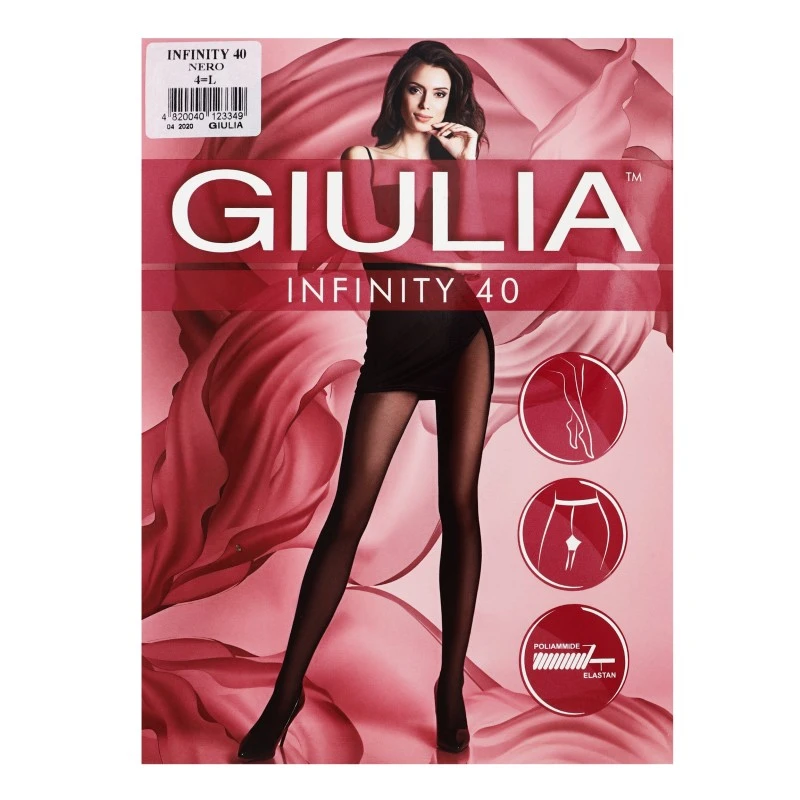 Колготки жіночі Nero 40 den р. 4 Giulia Infinity