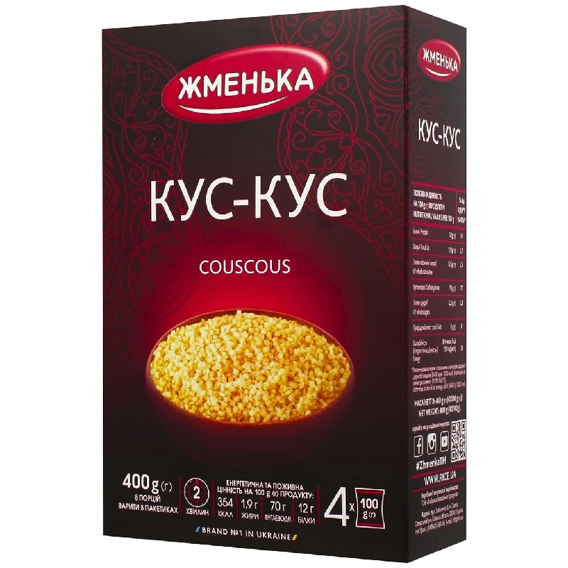Кус-кус пшеничний у пакетиках Жменька, 400 г