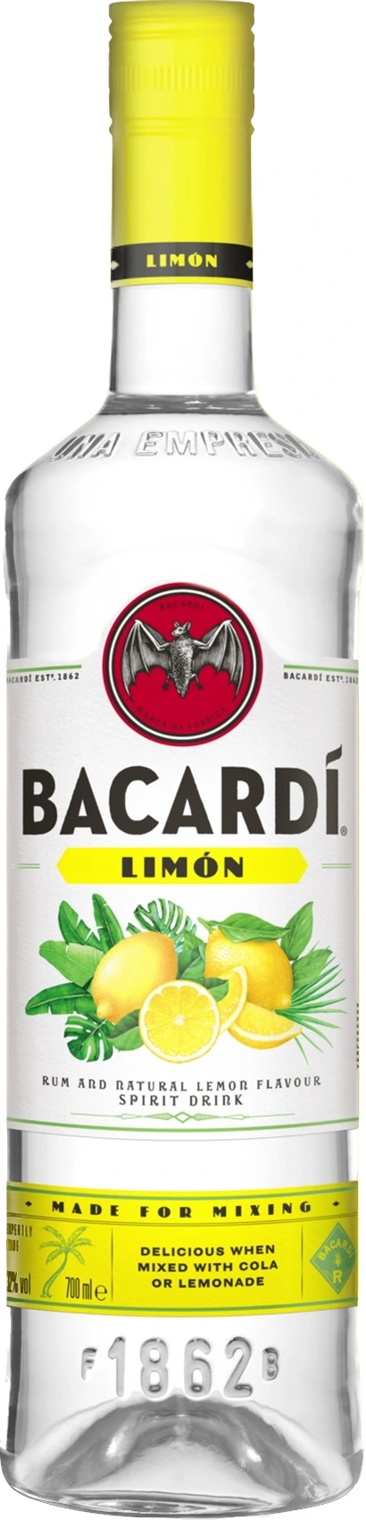 Напій спиртовий Бакарді 27% лимон Bacardi, 0.7 л