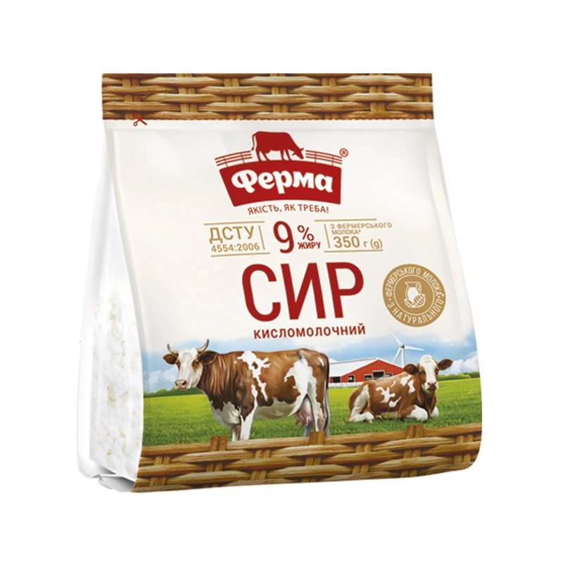 Сир кисломолочний 9% Ферма, 350 г