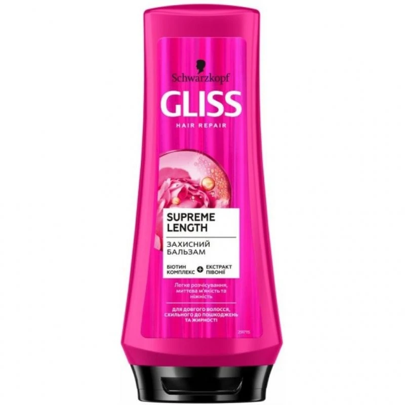 Бальзам для волосся захисний Supreme Length Gliss, 200 мл
