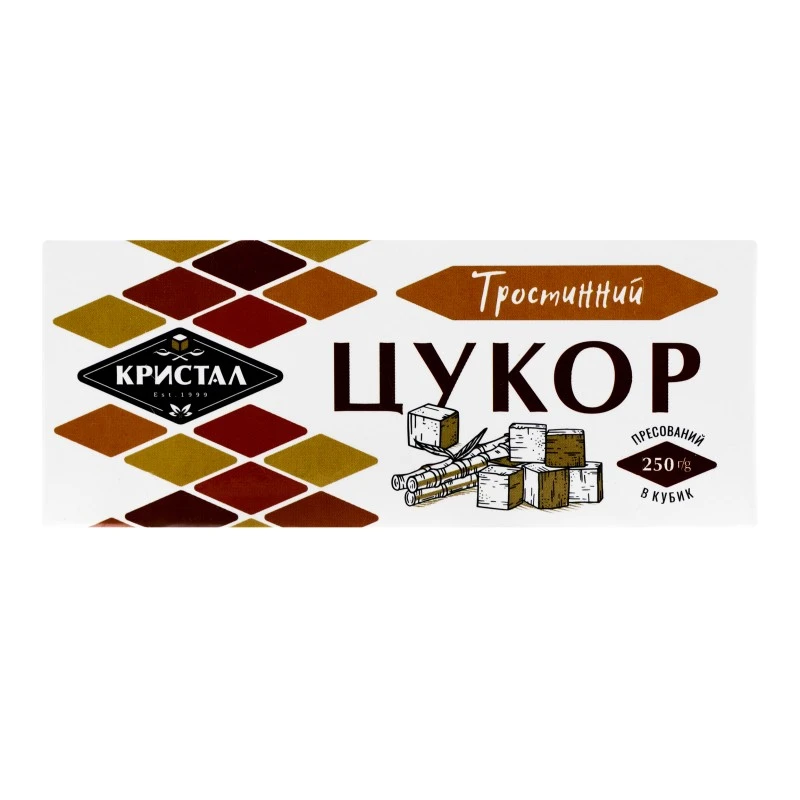Цукор тростинний Кристал, 250 г