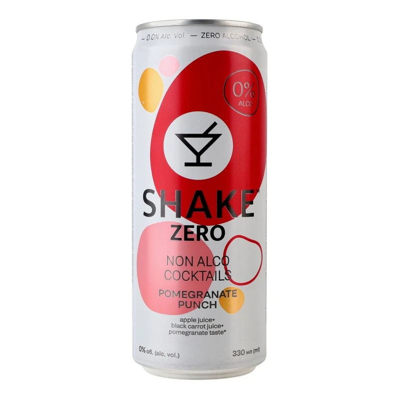 Напій газований Pomegranate Punch ж/б Shake, 0.33 л