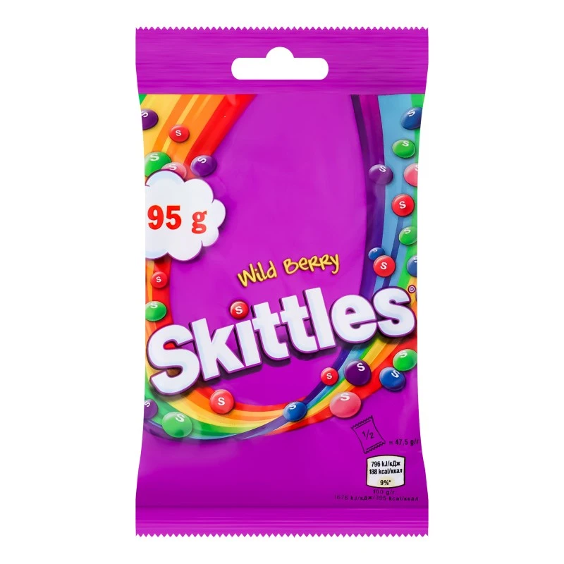Драже жувальні Wild Berry Skittles, 95 г