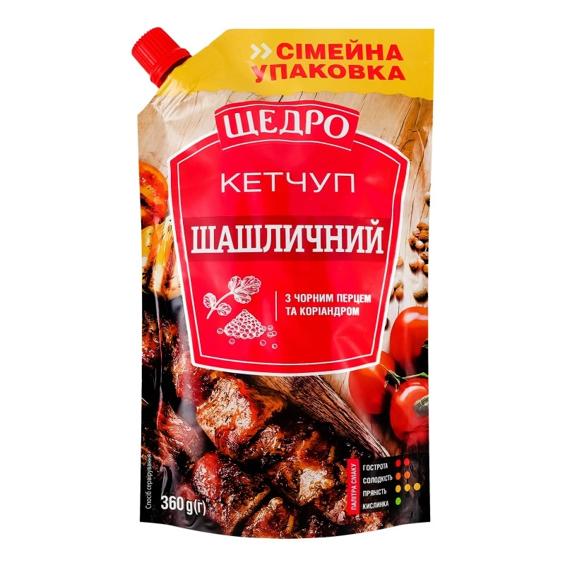 Кетчуп Шашличний Щедро, 360 г