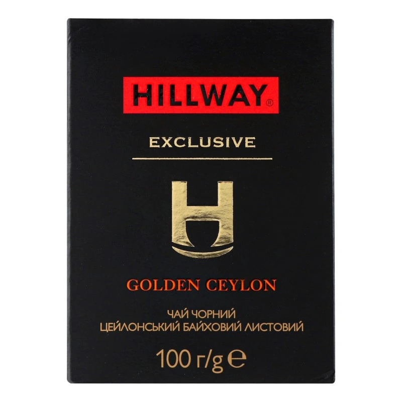 Чай листовий чорний Golden Ceylon Exclusive Hillway, 100 г