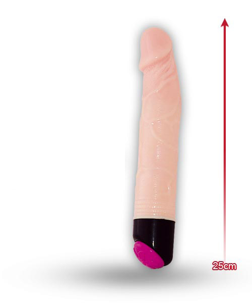 Реалістичний вібратор-ротатор Colorful Sex Experience Flesh, 25 х 4 см