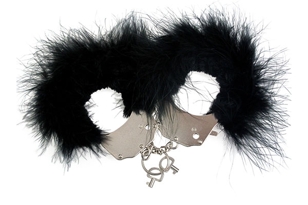 Металеві наручники з обробкою Handcuffs (Чорний)