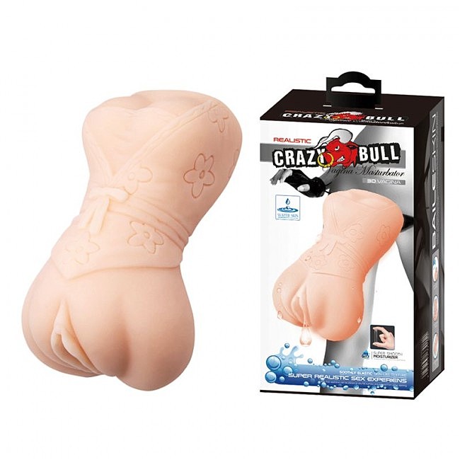 Мастурбатор-вагіна Crazy Bull Rossi Flesh, 13 х 7,5 см