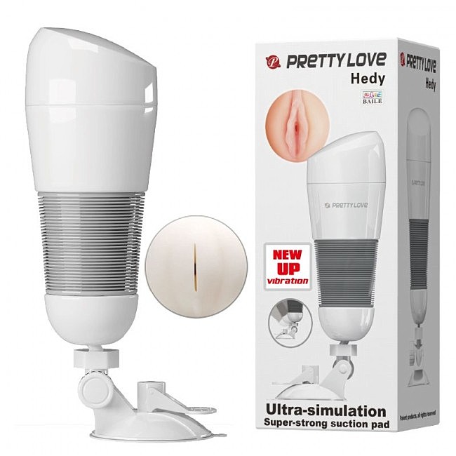 Мастурбатор-вагіна з вібрацією Pretty Love Hedy, 27 см
