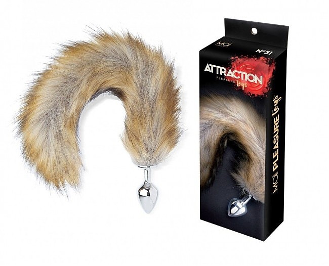 Анальна пробка Лисий Хвіст Mai Attraction Toys 51, 7 х 3 см