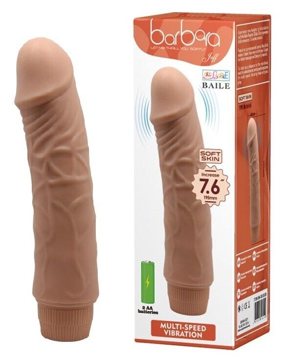 Вибратор реалистик BARBARA 7.6'' JEFF MULTI-SPEED VIBRATOR