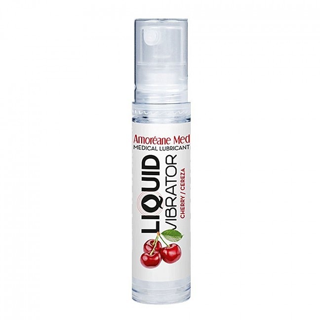 Лубрикант з ефектом вібрації Amoreane Med Liquid Vibrator Berries (10 мл) (Ягоди)