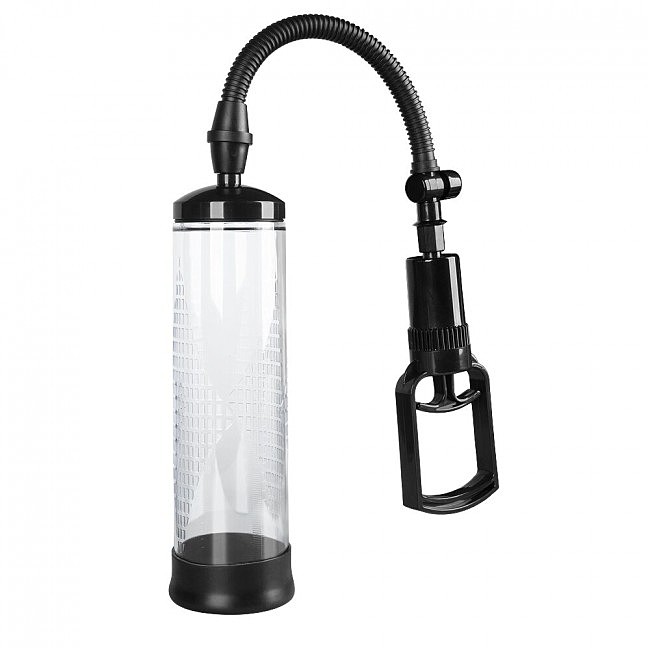 Вакуумная помпа с ручным насосом Men Powerup Black, 22 х 5,9 см