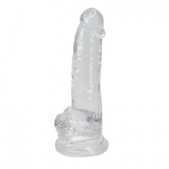 Прозорий фаллоімітатор Alive Jelly Dildo Torrent, 20,6 х 4,5 см