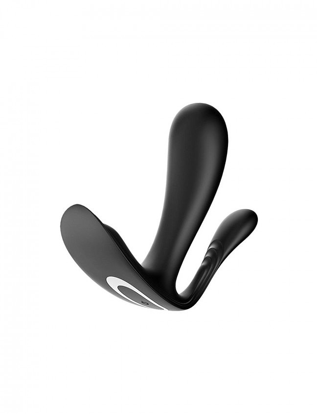 Вібратор з двома моторами для точки G та анальної стимуляції Satisfyer Top Secret+ (Чорний)