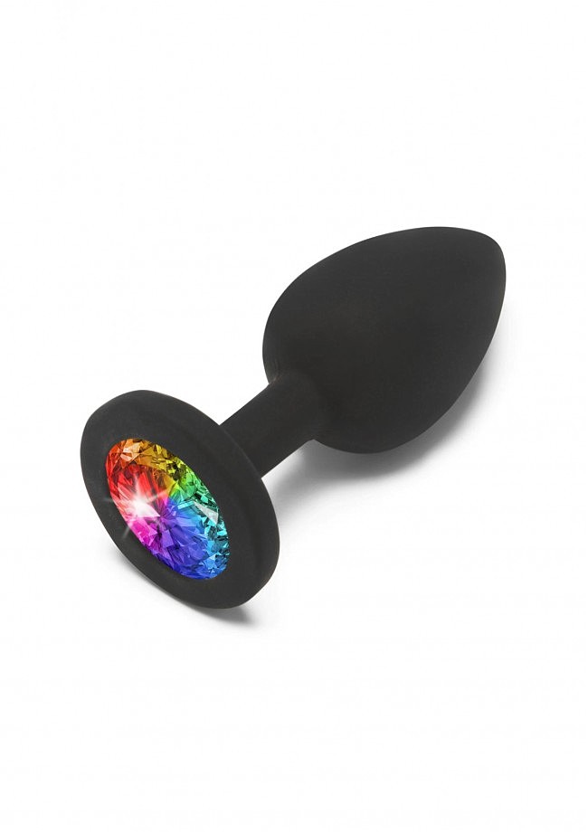 Анальна пробка Rainbow Booty Jewel Small, 7х2,5 см