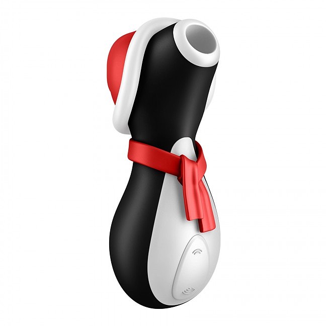 Вакуумний клиторальний стимулятор Satisfyer Penguin Holiday Edition, у шапочці та шарфі