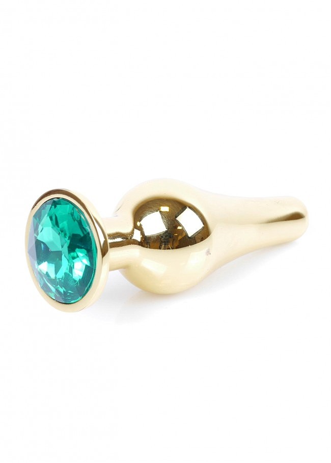 Анальна пробка золотиста Jewellery Gold Butt Plug BOSS, 3 см