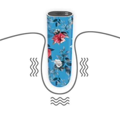 Вібропуля для клітора Rechargeable Antheia Massager, різноманітний принт (зелений)