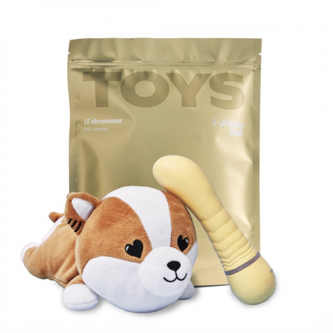 Вібратор для зони G TOYS + кейс-песик шиба-іну Friday Bae