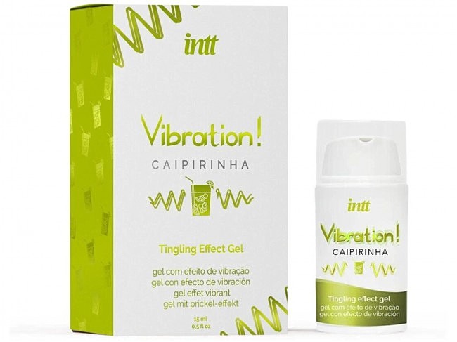 Рідкий вібратор Intt Vibration Caipirinha (15 мл), густий гель, дуже смачний, діє до 30 хв.