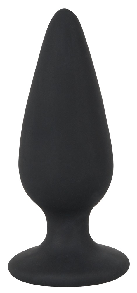 Силіконова анальна пробка Black Velvets Heavy Plug, 7,8 х 3,1 см