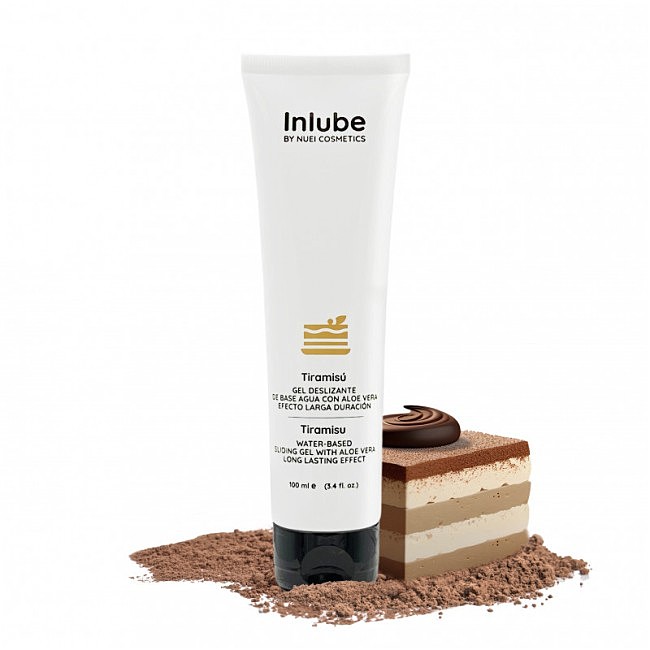 Смачний гелевий лубрикант на водній основі INLUBE Nuei, 100 мл (тірамісу)