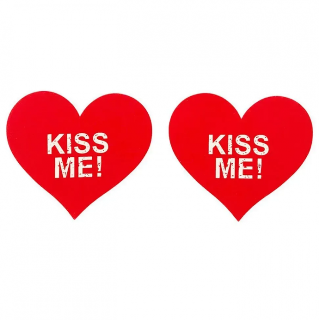 Пестиси на соски Star Night Kiss Me, червоні сердечка
