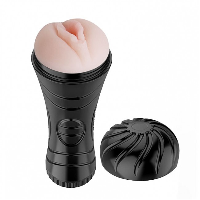 Мастурбатор-вагіна в тубі Pussy Vibration Vagina Masturbator Cup Baile, 7 режимів вібрації