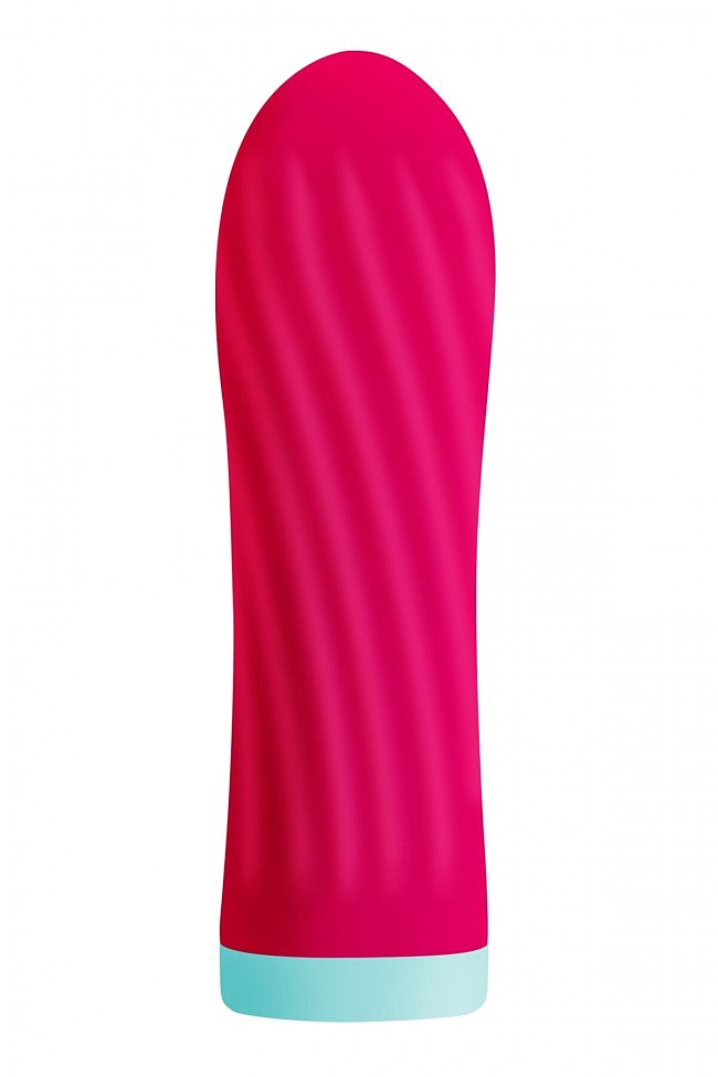 Вібропуля S Pleasures Bullets Twist & Shout Cerise, ребриста поверхня, 10 режимів, 8,5 х 2,5 см (фіолетовий)