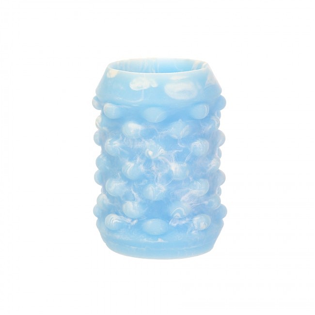 Мастурбатор сквозний ADDICTION Silicone Reversible Stroker, вібропуля в подарунок, світиться в темряві, 5,9 х 4,8 см