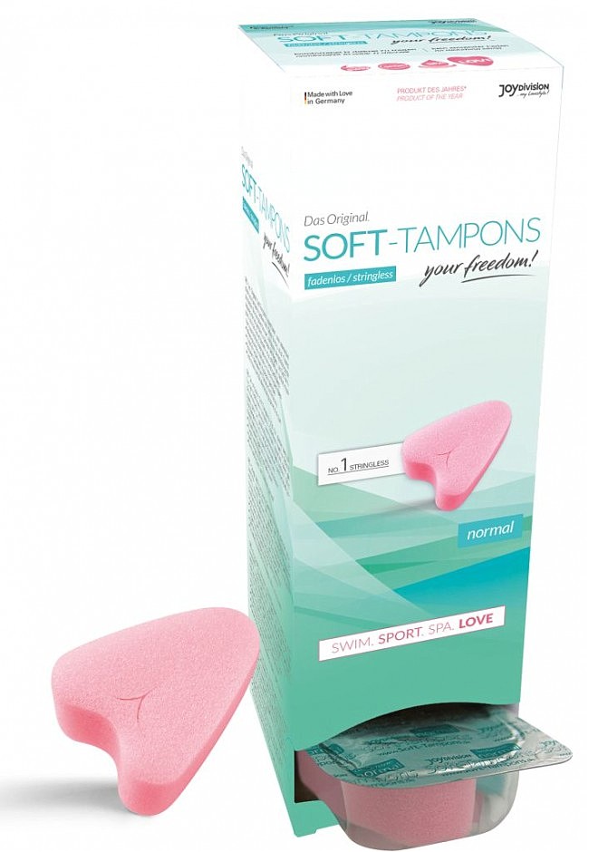Безниткові м'які тампони JoyDivision Soft-Tampons Normal, 10 шт