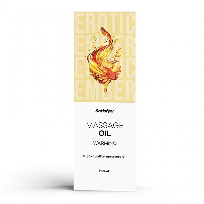 Природна зігріваюча масажна олія Satisfyer Massage Oil Warming, 250 мл