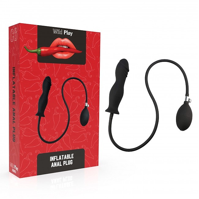 Надувна анальна пробка Erospace Wild Play Inflatable Anal Plug C6, 15,3 х 3,5 см