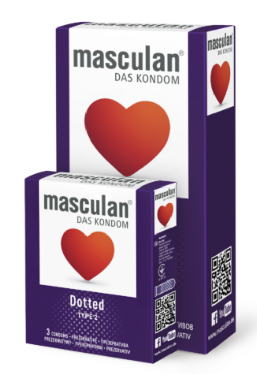 masculan Dotted, 3 шт
