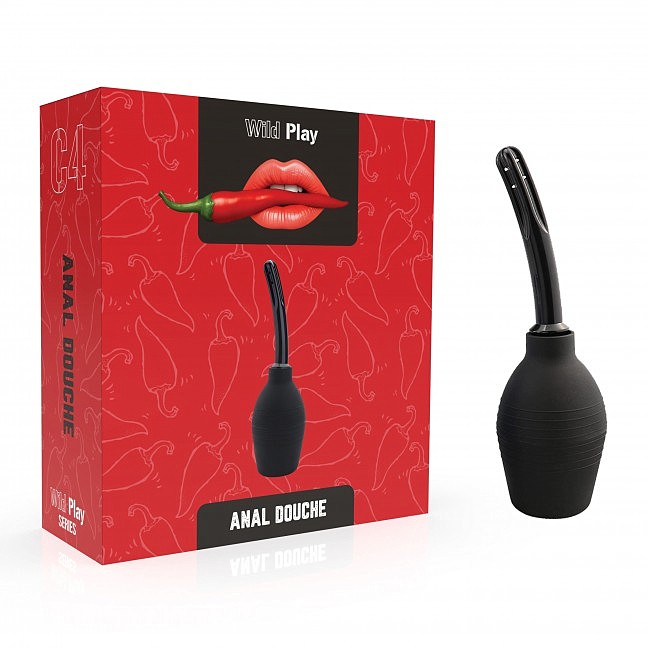 Анальний душ Erospace Wild Play Anal Douche C4 чорний, об'єм 310 мл
